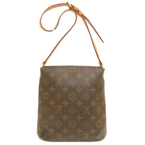 Louis Vuitton Short Salsa Shoulder Monogram Bag Musette Canvas Brown